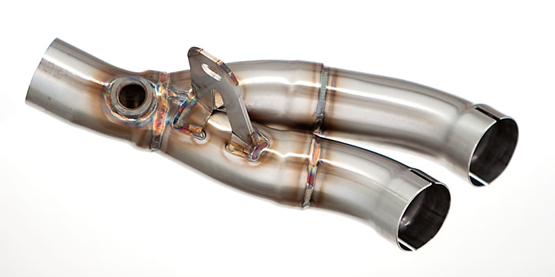 Exhaust Muffler Mid Link Pipe For Yamaha YZF-R6 2006-2020  Stainless Steel