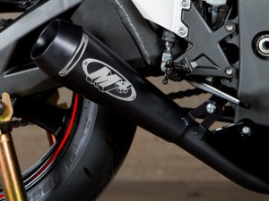 2011 ZX10R GP System Slip On with Black Canister