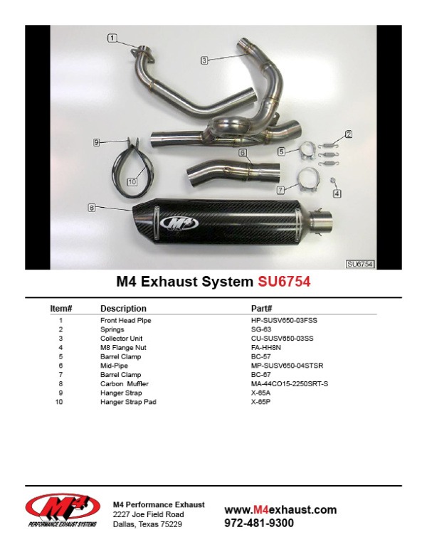SU6754 Component Key