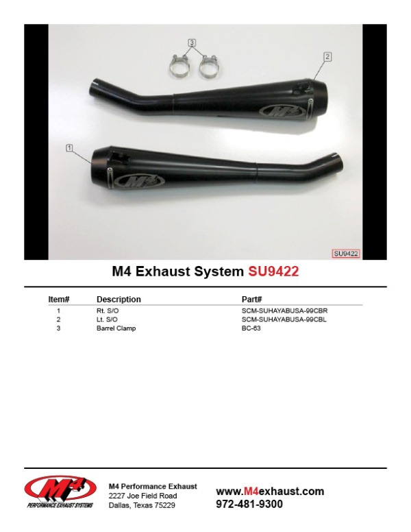 SU9422 Component Key
