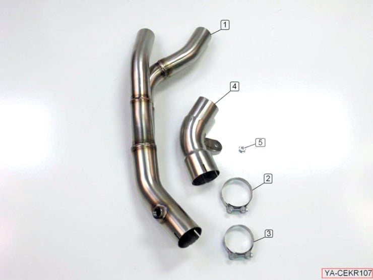 200708 Yamaha R1 Catalytic Converter Eliminator Shop M4 Exhaust